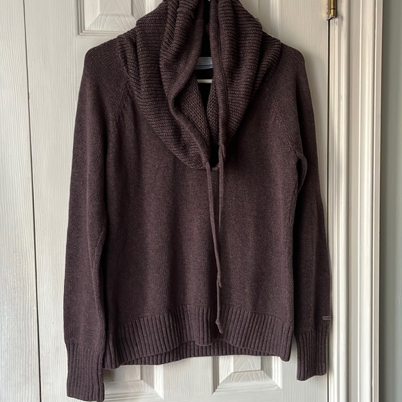 Columbia lavender drawstring cowl neck sweater size Large - Picture 2 of 9